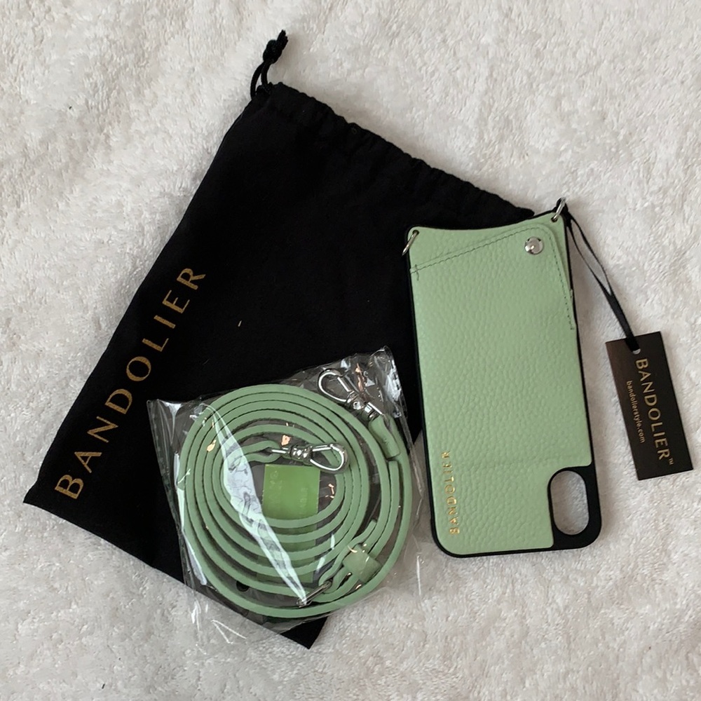 Bandolier iPhone X in Mist Green/Silver